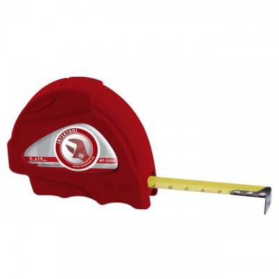 Будкрам купити Рулетка с металлическим полотном 2 м x 16 мм, автостоп полотна INTERTOOL MT-0402