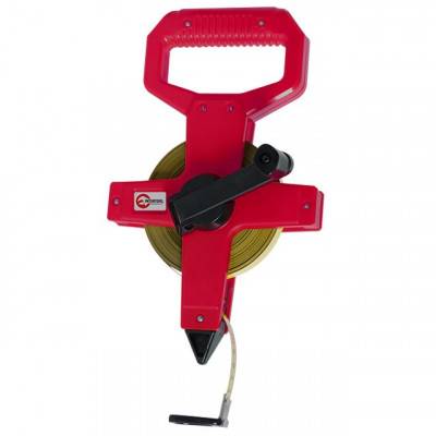 Будкрам купити Рулетка геодезическая с металлическим полотном 50 м x 13 мм INTERTOOL MT-0555