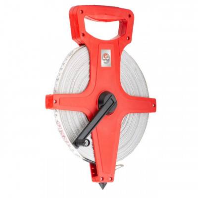 Будкрам купити Рулетка геодезическая с полотном из стекловолокна 100 м*13 мм INTERTOOL MT-0760 Рулетка геодезическая с полотном из стекловолокна 100 м*13 мм INTERTOOL MT-0760 2