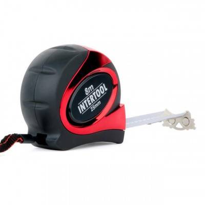 Будкрам купити Рулетка 8 м x 25 мм с автоматической блокировкой полотна, на зацепе полотна установлены магниты INTERTOOL MT-0808 Рулетка 8 м x 25 мм с автоматической блокировкой полотна, на зацепе полотна установлены магниты INTERTOOL MT-0808 7