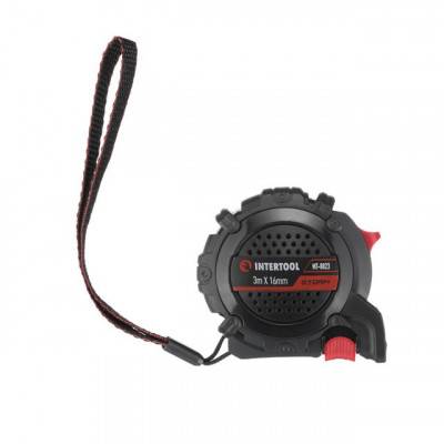 Будкрам купить Рулетка с металлическим полотном покрытым нейлоном и магнитами на зацепе 3м*16мм STORM INTERTOOL MT-0823 Рулетка с металлическим полотном покрытым нейлоном и магнитами на зацепе 3м*16мм STORM INTERTOOL MT-0823 2