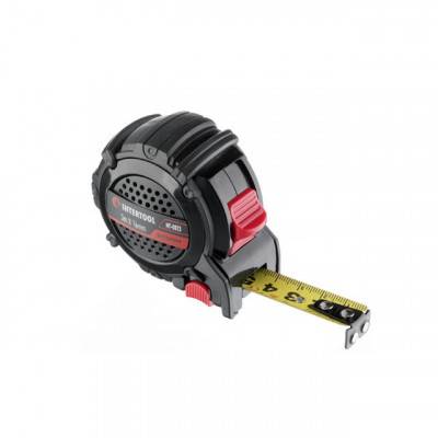 Будкрам купити Рулетка с металлическим полотном покрытым нейлоном и магнитами на зацепе 3м*16мм STORM INTERTOOL MT-0823