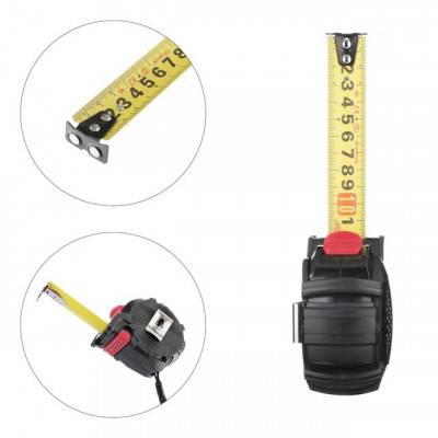 Будкрам купити Рулетка с металлическим полотном покрытым нейлоном и магнитами на зацепе 8м*25мм STORM INTERTOOL MT-0828 Рулетка с металлическим полотном покрытым нейлоном и магнитами на зацепе 8м*25мм STORM INTERTOOL MT-0828 3