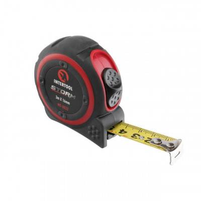 Будкрам купити Рулетка с металлическим полотном 3м*16мм, нейлоновое покрытие полотна STORM INTERTOOL MT-0833