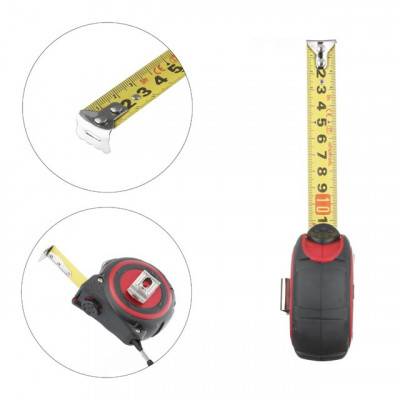 Будкрам купити Рулетка с металлическим полотном 5м*19мм, нейлоновое покрытие полотна STORM INTERTOOL MT-0835 Рулетка с металлическим полотном 5м*19мм, нейлоновое покрытие полотна STORM INTERTOOL MT-0835 3