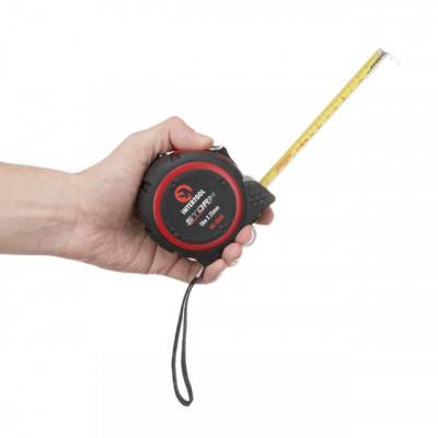 Будкрам купити Рулетка с металлическим полотном 10м*25мм, нейлоновое покрытие полотна STORM INTERTOOL MT-0840 Рулетка с металлическим полотном 10м*25мм, нейлоновое покрытие полотна STORM INTERTOOL MT-0840 4