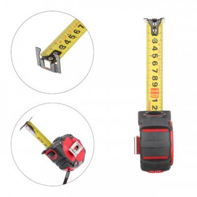 Будкрам купить Рулетка с металлическим полотном, 5м*25мм, двухстороняя шкала, нейлоновое покрытие, двухсторонный зацеп с магнитом, автостоп полотна STORM INTERTOOL MT-0845 Рулетка с металлическим полотном, 5м*25мм, двухстороняя шкала, нейлоновое покрытие, двухсторонный зацеп с магнитом, автостоп полотна STORM INTERTOOL MT-0845 3