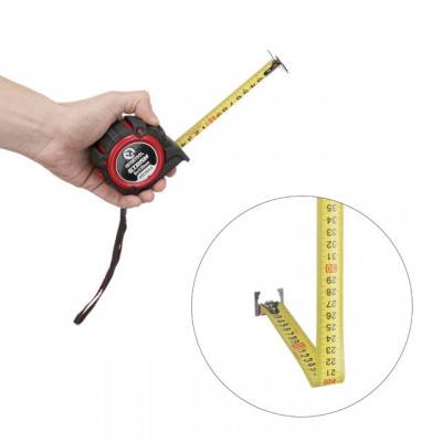 Будкрам купити Рулетка с металлическим полотном, 8м*25мм, двухстороняя шкала, нейлоновое покрытие, двухсторонный зацеп с магнитом, автостоп полотна STORM INTERTOOL MT-0848 Рулетка с металлическим полотном, 8м*25мм, двухстороняя шкала, нейлоновое покрытие, двухсторонный зацеп с магнитом, автостоп полотна STORM INTERTOOL MT-0848 4