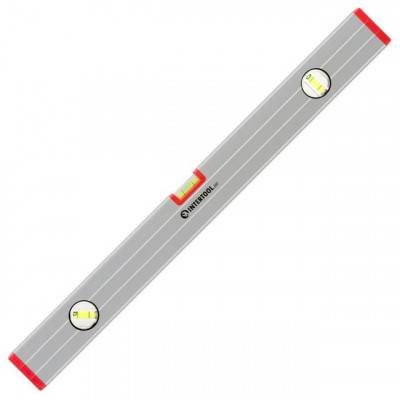 Будкрам купити Уровень строительный 600мм 3 глазка, сечение 23*58 мм INTERTOOL MT-1142