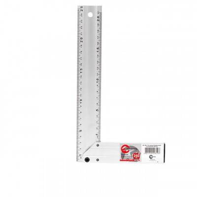 Будкрам купить Угольник строительный алюминиевый 250мм INTERTOOL MT-2061