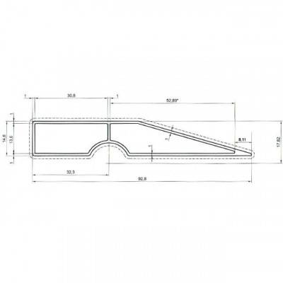 Будкрам купить Правило трапециевидное 250 см INTERTOOL MT-2225 Правило трапециевидное 250 см INTERTOOL MT-2225 2