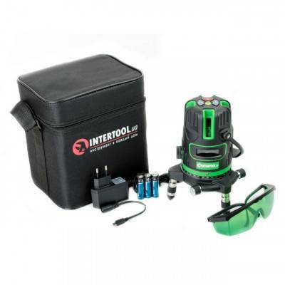 Будкрам купити Уровень лазерный 5 лазерных головок, зеленый лазер, звуковая индикация. INTERTOOL MT-3008 Уровень лазерный 5 лазерных головок, зеленый лазер, звуковая индикация. INTERTOOL MT-3008 4
