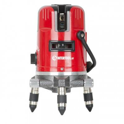 Будкрам купити Уровень лазерный Проф. 5 лазерных головок INTERTOOL MT-3011