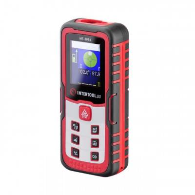 Будкрам купити Дальномер лазерный 40м, цветной дисплей INTERTOOL MT-3084