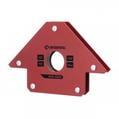 Будкрам купити Держатель магнитный для сварки стрела, 45°, 90°,135°, 23 кг, 90×100×17 мм INTERTOOL MW-0005