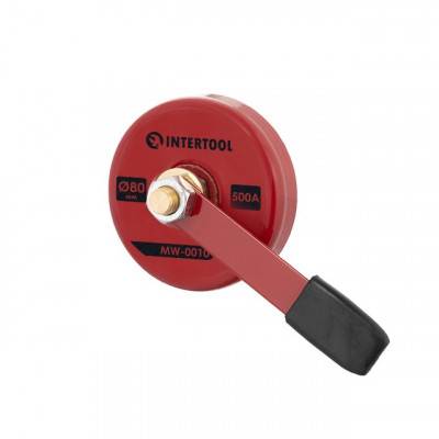 Будкрам купити Контакт магнитный с рукояткой Ø80 мм 500 А INTERTOOL MW-0010