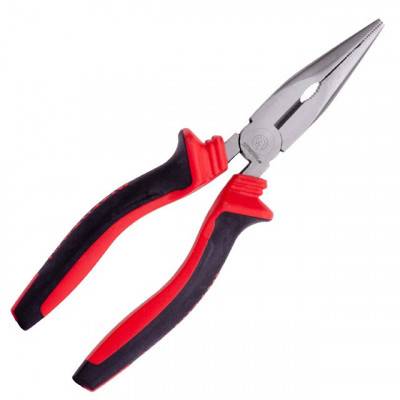 Будкрам купить Щипцы удлиненные прямые 180 мм, 40CrV, фосфатированные, полированные. INTERTOOL NT-0138