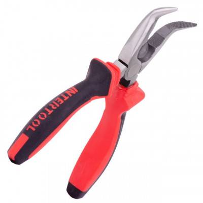 Будкрам купити Щипцы удлиненные изогнутые 160 мм, 40CrV, фосфатированные, полированные. INTERTOOL NT-0146 Щипцы удлиненные изогнутые 160 мм, 40CrV, фосфатированные, полированные. INTERTOOL NT-0146 4