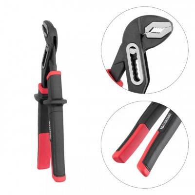 Будкрам купить Клещи сантехнические 250 мм, кованая сталь 40CrV, двухкомпнентные рукоятки STORM INTERTOOL NT-0165 Клещи сантехнические 250 мм, кованая сталь 40CrV, двухкомпнентные рукоятки STORM INTERTOOL NT-0165 4