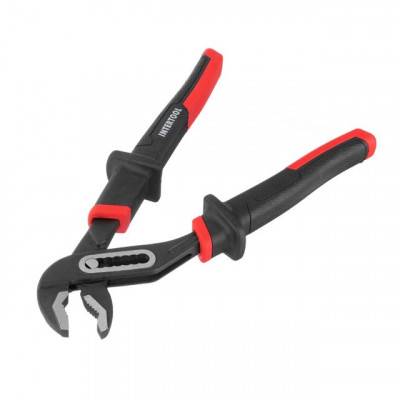 Будкрам купить Клещи сантехнические 250 мм, кованая сталь 40CrV, двухкомпнентные рукоятки STORM INTERTOOL NT-0165