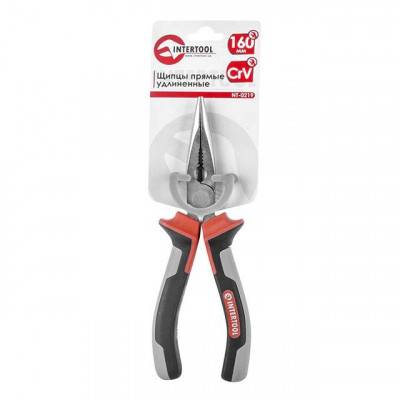 Будкрам купить Щипцы удлиненные прямые 160 мм CrV с изолированными рукоятками INTERTOOL NT-0219 Щипцы удлиненные прямые 160 мм CrV с изолированными рукоятками INTERTOOL NT-0219 2