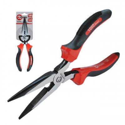 Будкрам купить Щипцы удлиненные прямые 180 мм CrV с изолированными рукоятками INTERTOOL NT-0220