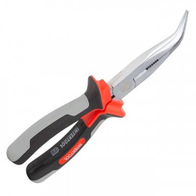 Будкрам купити Щипцы удлиненные изогнутые 200 мм CrV с изолированными рукоятками INTERTOOL NT-0225 Щипцы удлиненные изогнутые 200 мм CrV с изолированными рукоятками INTERTOOL NT-0225 3