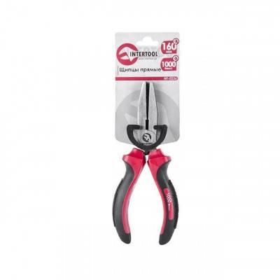 Будкрам купить Щипцы прямые 160 мм CrV с изолированными рукоятками INTERTOOL NT-0226 Щипцы прямые 160 мм CrV с изолированными рукоятками INTERTOOL NT-0226 2