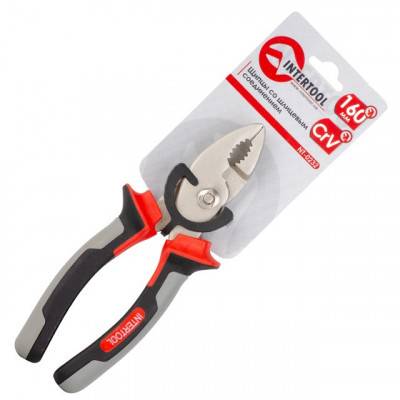 Будкрам купити Щипцы со шлицевым соединением 160 мм CrV с изолированными рукоятками INTERTOOL NT-0232 Щипцы со шлицевым соединением 160 мм CrV с изолированными рукоятками INTERTOOL NT-0232 5
