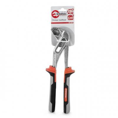 Будкрам купить Клещи сантехнические 250 мм CrV с изолированными рукоятками INTERTOOL NT-0241