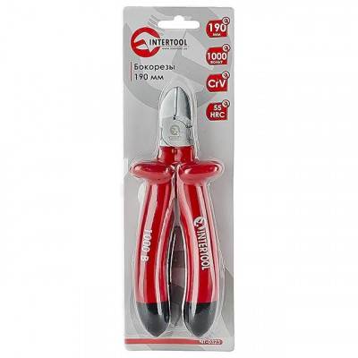 Будкрам купити Бокорезы 190 мм CrV 1000 В INTERTOOL NT-0323 Бокорезы 190 мм CrV 1000 В INTERTOOL NT-0323 2
