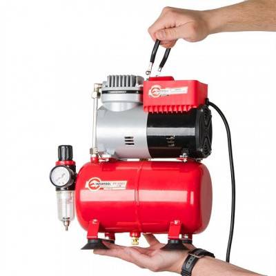 Будкрам купить Компресcор безмасляный 3 л, 0,3 кВт, 220 В, 3,2атм, 50л / мин INTERTOOL PT-0001 Компресcор безмасляный 3 л, 0,3 кВт, 220 В, 3,2атм, 50л / мин INTERTOOL PT-0001 8