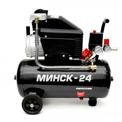 Будкрам купити Компрессор Минск-24, 1.5 кВт, 220 В, 8 атм, 205 л/мин INTERTOOL PT-0020