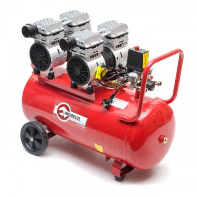 Будкрам купить Компрессор 50л, 2х0.75 кВт, 220В, 8атм, 270л/мин, малошумный, безмасляный, 4 цилиндра INTERTOOL PT-0023 Компрессор 50л, 2х0.75 кВт, 220В, 8атм, 270л/мин, малошумный, безмасляный, 4 цилиндра INTERTOOL PT-0023 8
