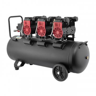 Будкрам купити Компрессор 100 л, 3x1.1кВт, 220В, 8атм, 480 л/мин, 1400 об/мин, малошумный, безмасляный, 6 цилиндров INTERTOOL PT-0028 Компрессор 100 л, 3x1.1кВт, 220В, 8атм, 480 л/мин, 1400 об/мин, малошумный, безмасляный, 6 цилиндров INTERTOOL PT-0028 4