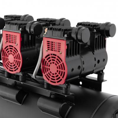 Будкрам купити Компрессор 100 л, 3x1.1кВт, 220В, 8атм, 480 л/мин, 1400 об/мин, малошумный, безмасляный, 6 цилиндров INTERTOOL PT-0028 Компрессор 100 л, 3x1.1кВт, 220В, 8атм, 480 л/мин, 1400 об/мин, малошумный, безмасляный, 6 цилиндров INTERTOOL PT-0028 5