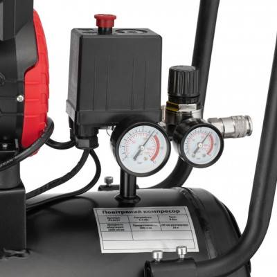 Будкрам купити Компрессор 24 л, 1.1кВт, 220В, 8атм, 200 л/мин, 2800 об/мин, безмасляный, 2 цилиндра INTERTOOL PT-0029 Компрессор 24 л, 1.1кВт, 220В, 8атм, 200 л/мин, 2800 об/мин, безмасляный, 2 цилиндра INTERTOOL PT-0029 8
