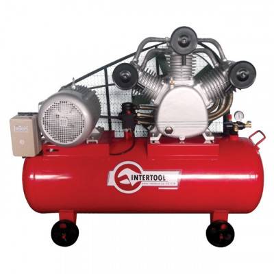 Будкрам купити Компрессор 300 л, 15 кВт, 380 В, 8 атм, 2000 л/мин. 3 цилиндра INTERTOOL PT-0052