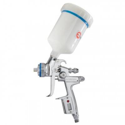 Будкрам купить Краскопульт пневматический HVLP II Digital профессиональный, форсунка 1.3мм, верхний пластиковый бачок 600 мл., 2бар INTERTOOL PT-0105D Краскопульт пневматический HVLP II Digital профессиональный, форсунка 1.3мм, верхний пластиковый бачок 600 мл., 2бар INTERTOOL PT-0105D 4