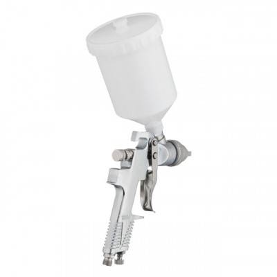 Будкрам купить Краскопульт пневматический HVLP, форсунка 1.3мм., верхний пластиковый бачок 600мл, 3бар INTERTOOL PT-0106 Краскопульт пневматический HVLP, форсунка 1.3мм., верхний пластиковый бачок 600мл, 3бар INTERTOOL PT-0106 5