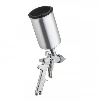 Будкрам купити Краскопульт пневматический HVLP, форсунка 1.3мм, верхний металлический бачок 1000мл, 3бар. INTERTOOL PT-0107 Краскопульт пневматический HVLP, форсунка 1.3мм, верхний металлический бачок 1000мл, 3бар. INTERTOOL PT-0107 5