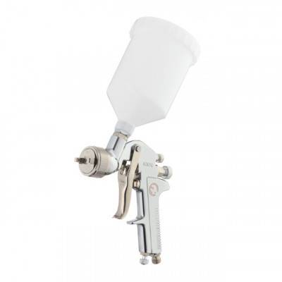 Будкрам купить Краскопульт пневматический HP, форсунка 1.4мм, верхний пластиковый бачок 600мл, 5бар INTERTOOL PT-0112