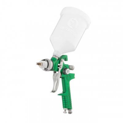 Будкрам купити Краскопульт пневматический HVLP, форсунка 2.5мм, верхний пластиковый бачок 600мл, 3бар INTERTOOL PT-0125