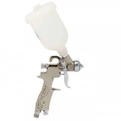 Будкрам купити Краскопульт пневматический LVMP MINI форсунка 0.8мм, верхний пластиковый бачок 250мл., 2-2.5бар INTERTOOL PT-0129 Краскопульт пневматический LVMP MINI форсунка 0.8мм, верхний пластиковый бачок 250мл., 2-2.5бар INTERTOOL PT-0129 3