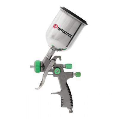 Будкрам купити Краскопульт пневматический LVLP GREEN профессиональный, форсунка 1.3мм, верхний металлический бачок 600мл., 1.5бар INTERTOOL PT-0131 Краскопульт пневматический LVLP GREEN профессиональный, форсунка 1.3мм, верхний металлический бачок 600мл., 1.5бар INTERTOOL PT-0131 3