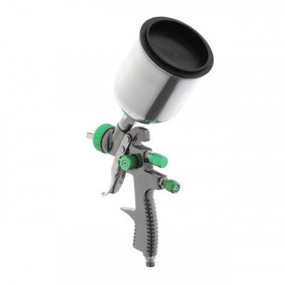 Будкрам купити Краскопульт пневматический LVLP GREEN профессиональный, форсунка 1.3мм, верхний металлический бачок 600мл., 1.5бар INTERTOOL PT-0131 Краскопульт пневматический LVLP GREEN профессиональный, форсунка 1.3мм, верхний металлический бачок 600мл., 1.5бар INTERTOOL PT-0131 4