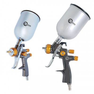 Будкрам купити Краскопульт пневматический LVLP BRONZE профессиональный, форсунка 1.8мм, верхний металлический бачок 600мл., 1.5бар INTERTOOL PT-0135