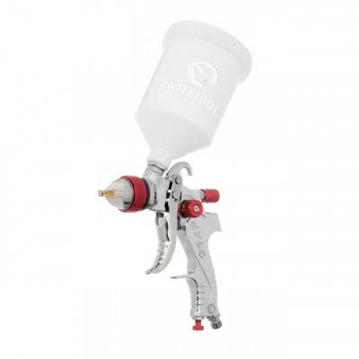 Будкрам купить Краскопульт пневматический HVLP с тремя наборами форсунок-1,3мм, 1,4мм, 1,7мм, пластиковый бачок, 3бар INTERTOOL PT-0153 Краскопульт пневматический HVLP с тремя наборами форсунок-1,3мм, 1,4мм, 1,7мм, пластиковый бачок, 3бар INTERTOOL PT-0153 2