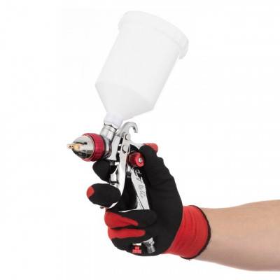 Будкрам купить Краскопульт пневматический HVLP с тремя наборами форсунок-1,3мм, 1,4мм, 1,7мм, пластиковый бачок, 3бар INTERTOOL PT-0153 Краскопульт пневматический HVLP с тремя наборами форсунок-1,3мм, 1,4мм, 1,7мм, пластиковый бачок, 3бар INTERTOOL PT-0153 7