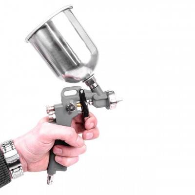 Будкрам купить Краскопульт пневматический HP, форсунка 1.5мм, верхний металлический бачок 600мл, 5bar INTERTOOL PT-0205 Краскопульт пневматический HP, форсунка 1.5мм, верхний металлический бачок 600мл, 5bar INTERTOOL PT-0205 8